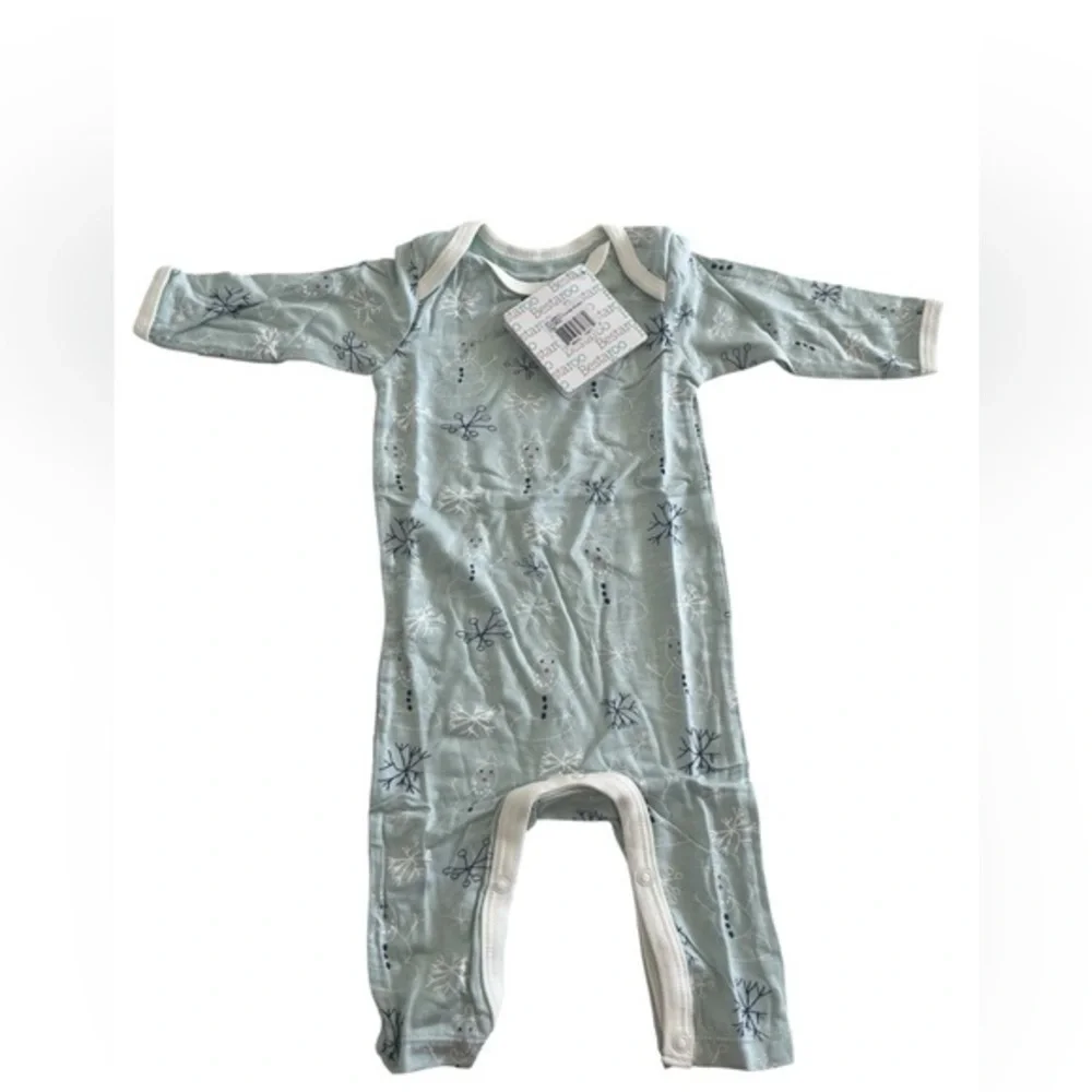 NWT bestaroo snowman Cozy Blue Kids Pajama